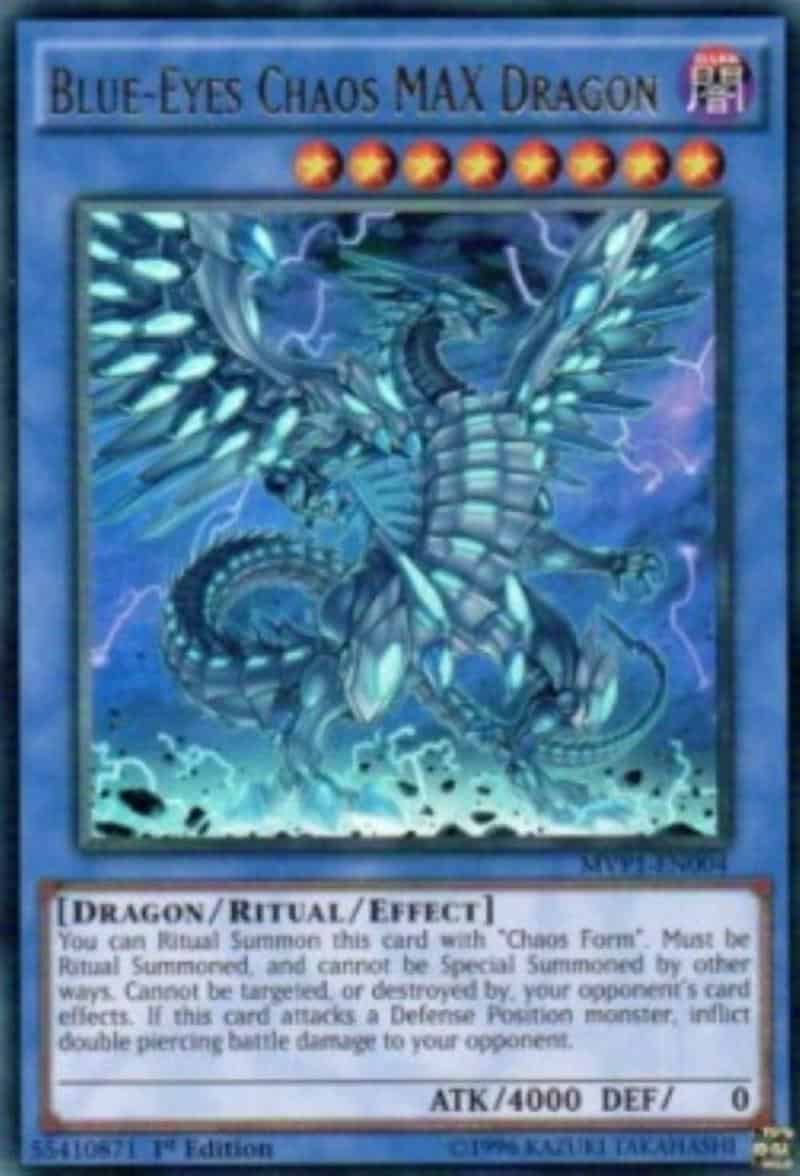 MVP1-EN004 1st Edition Blue-Eyes Chaos MAX Dragon 1 MVP1-EN004 1st Edition Blue-Eyes Chaos MAX Dragon