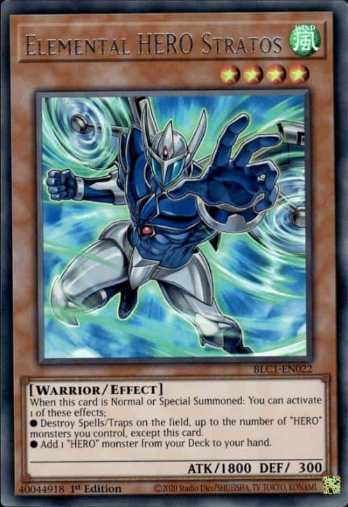 BLC1-EN022 Elemental HERO Stratos (Alternate Art) S