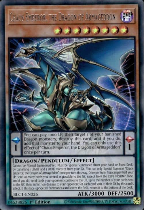 BLC1-EN026 Chaos Emperor, the Dragon of Armageddon S