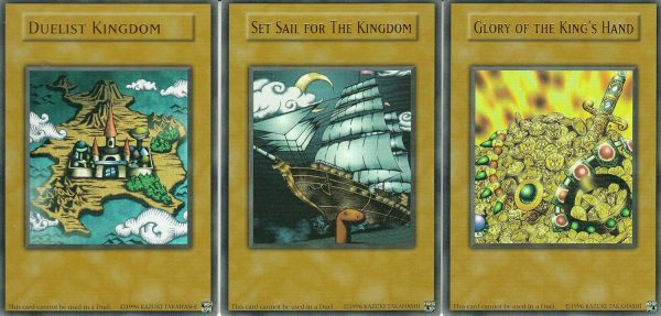 Set Sail for the Kingdom + Duelist Kingdom + Glory of the King's Hand Ultra Rare Token cards
