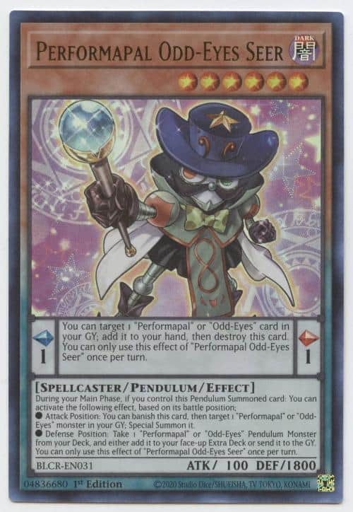 BLCR-EN031 Performapal Odd-Eyes Seer