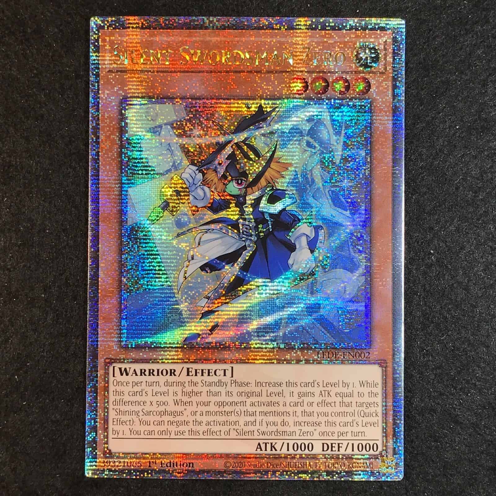 LEDE-EN002 Silent Swordsman Zero Quarter Century Rare 1 LEDE-EN002 Silent Swordsman Zero Quarter Century Rare