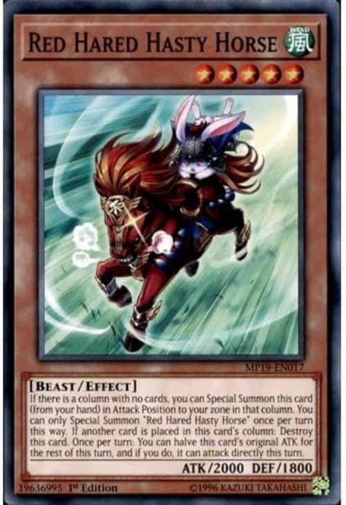 MP19-EN017 1st Edition Red Hared Hasty Horse