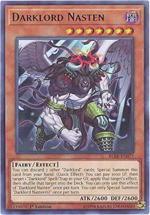 BLRR-EN077 1st Edition Darklord Nasten 1 BLRR-EN077 1st Edition Darklord Nasten