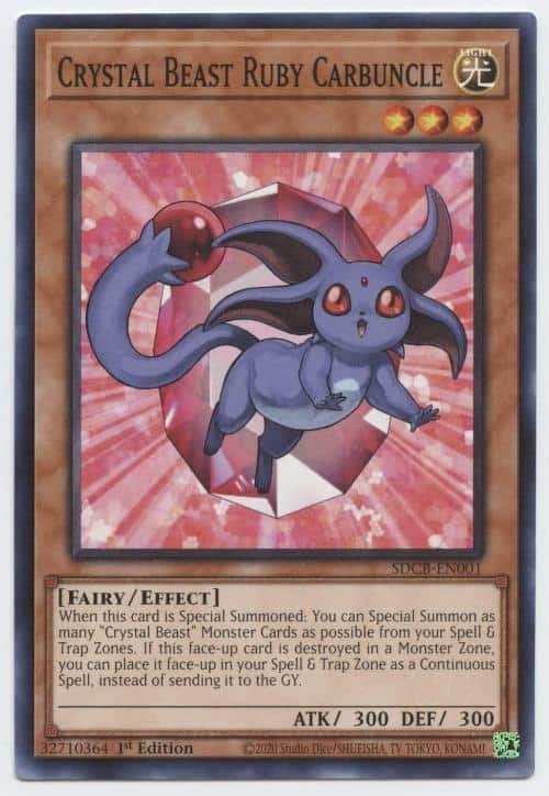 SDCB-EN001 Crystal Beast Ruby Carbuncle 1 SDCB-EN001 Crystal Beast Ruby Carbuncle