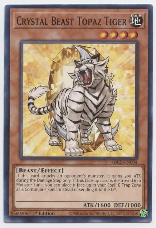 SDCB-EN004 Crystal Beast Topaz Tiger