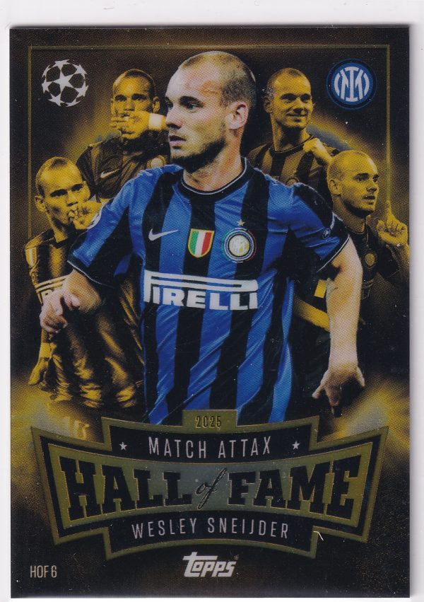 Match Attax 25/26 Wesley Sneihder Hall of Fame HOF6