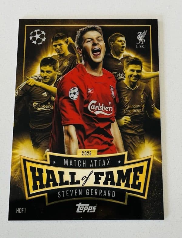Match Attax 25/26 Steven Gerrard Hall of Fame HOF1