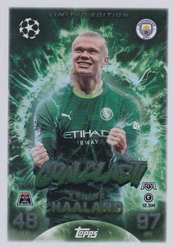 Match Attax 25/26 Haaland GoalBlast Limited Edition Trading Card