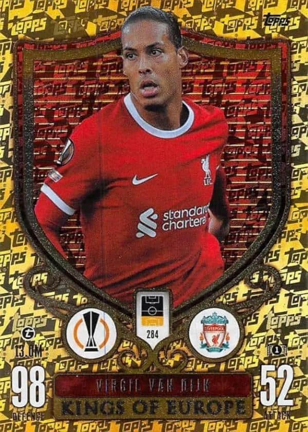 Match Attax Extra 2023 24 Van Dyke Kings of Europe Trading Card