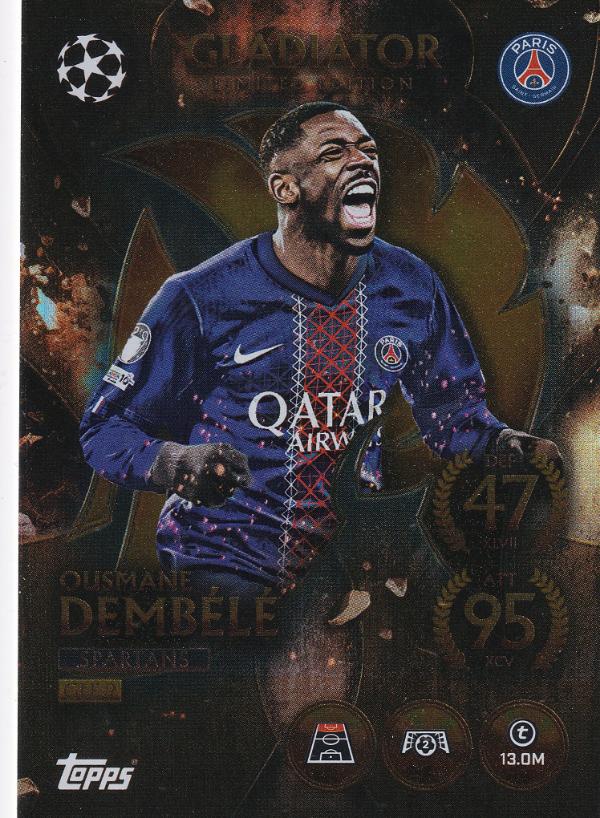 Match Attax 25/26 Dembele Gladiator Spartans Limited Edition Trading Card