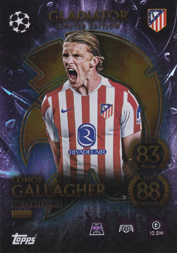 Match Attax 25/26 Gallagher Gladiator Battlers Limited Edition Trading Card